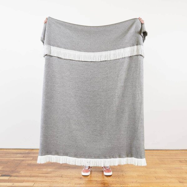Sunbrella Indoor/Outdoor Throw Blanket - Herringbone - Image 2
