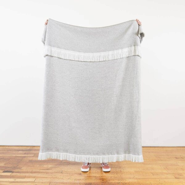 Sunbrella Indoor/Outdoor Throw Blanket - Herringbone - Image 3